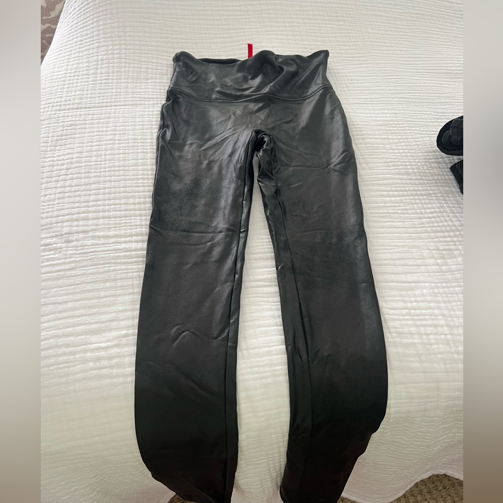 Spanx pleather leggings